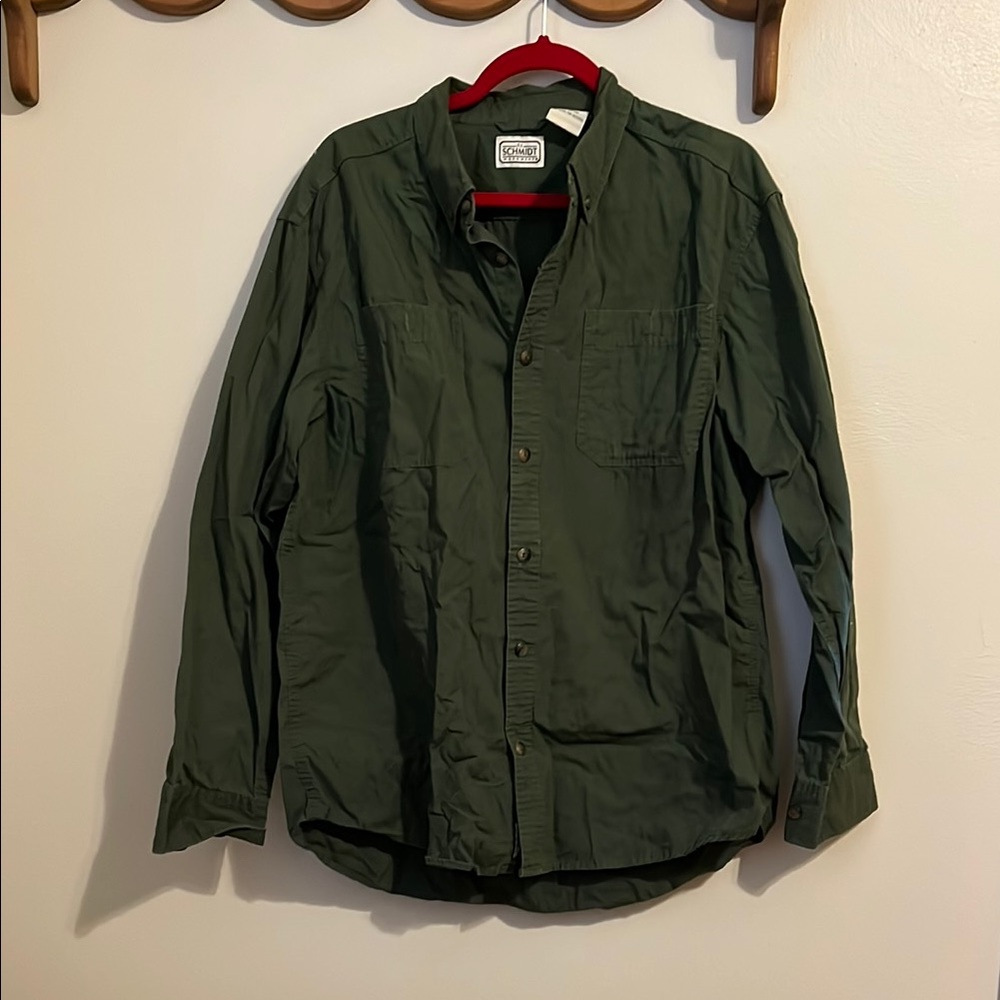 Men's Green Button-Up Jacket